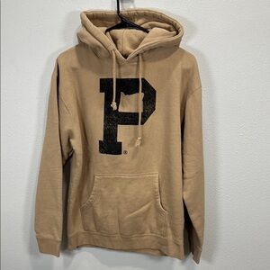 Portland Gear Portland‎ Oregon Tan Hoodie with Black P Lettering